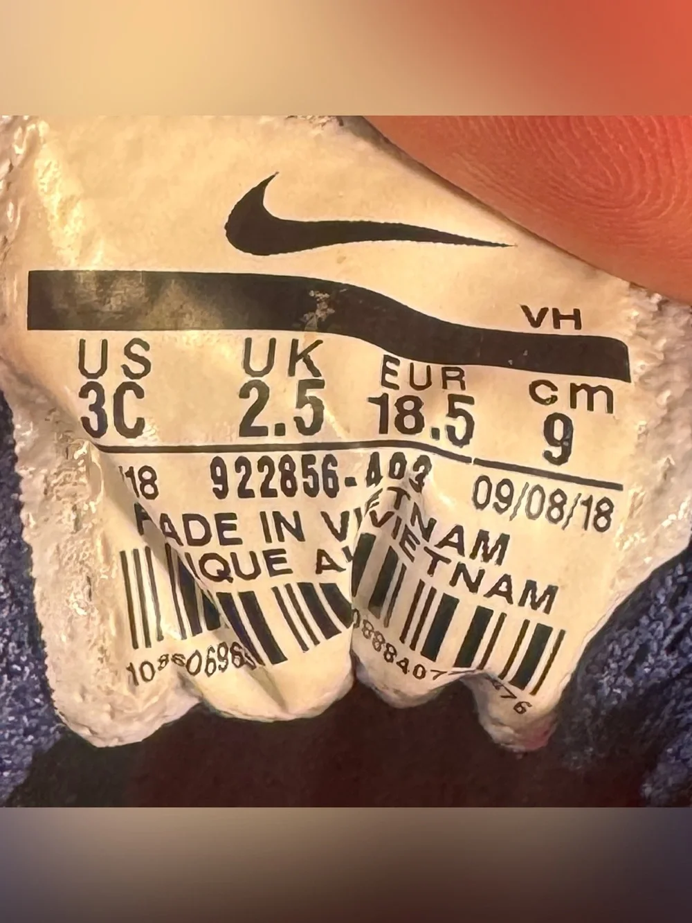 NIke Downshifter 8 Blue Athletic Sneakers Toddler Size 3C
